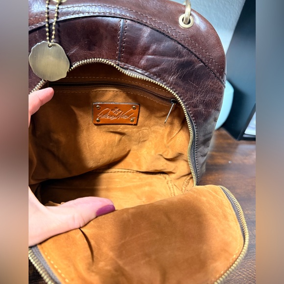 Patricia Nash Alencon Leopard Print Backpack - Picture 9 of 15